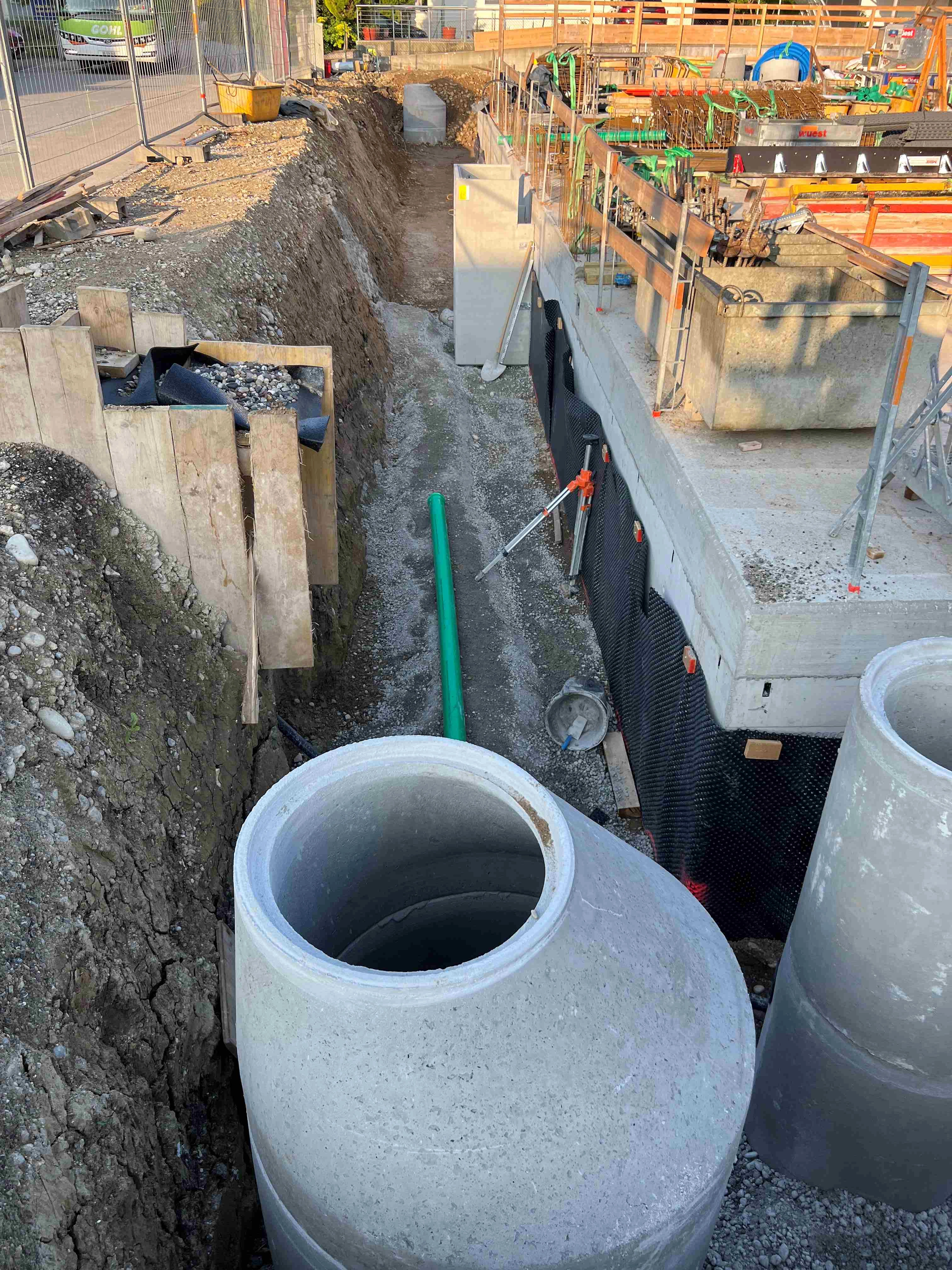 zihler mfh neubau bahnhofstrasse egerkingen werkleitungen